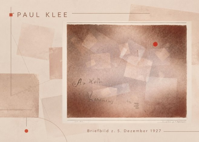 Paul Klee Briefbild Z. 5. Dezember 1927 No6 - Póster