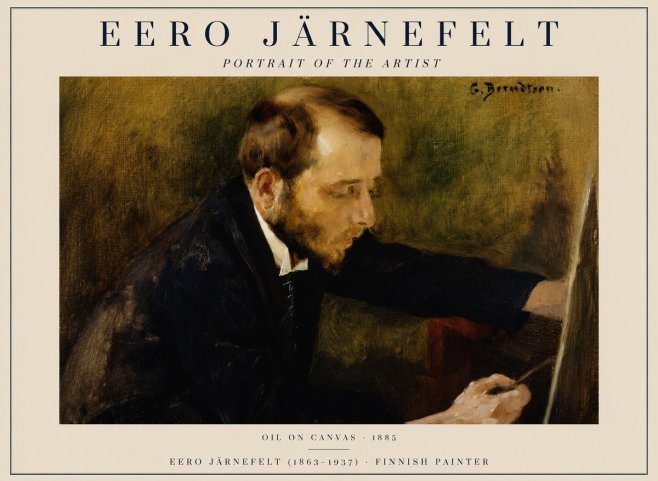 Eero Järnefelt Portrait of the Artist No1 - Póster