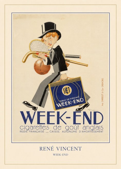 René Vincent Week-end No4 - Póster