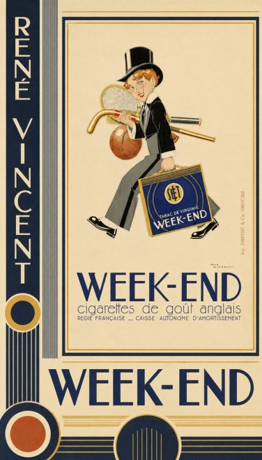 René Vincent Week-end No5 - Póster