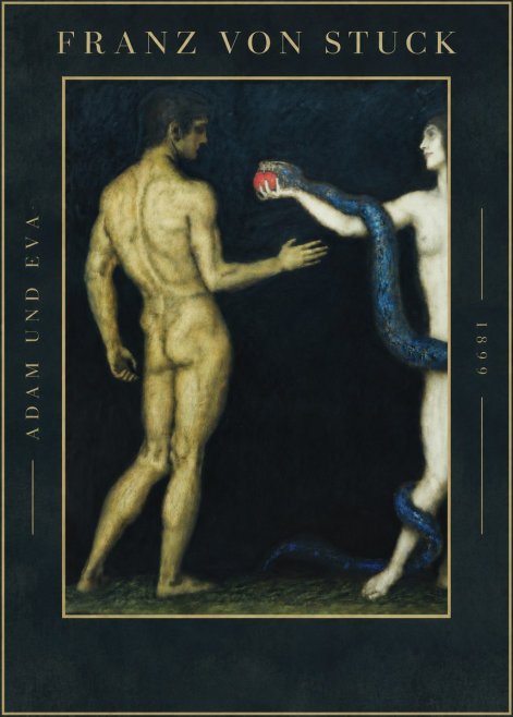 Franz von Stuck Adam Und Eva No4 - Póster