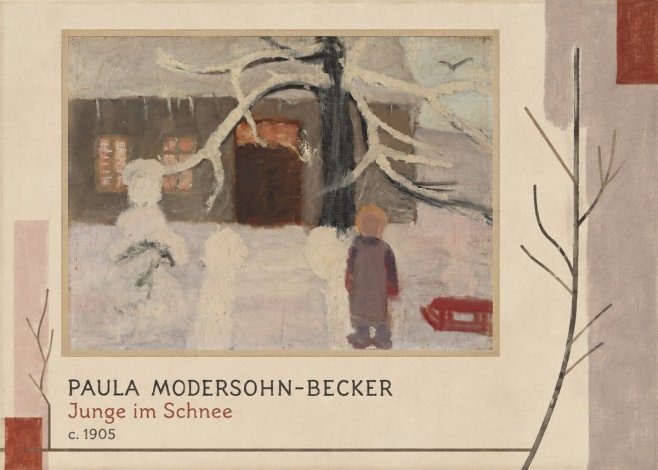 Paula Modersohn-Becker Junge Im Schnee No3 - Póster