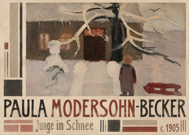 Paula Modersohn-Becker Junge Im Schnee No4 - Póster