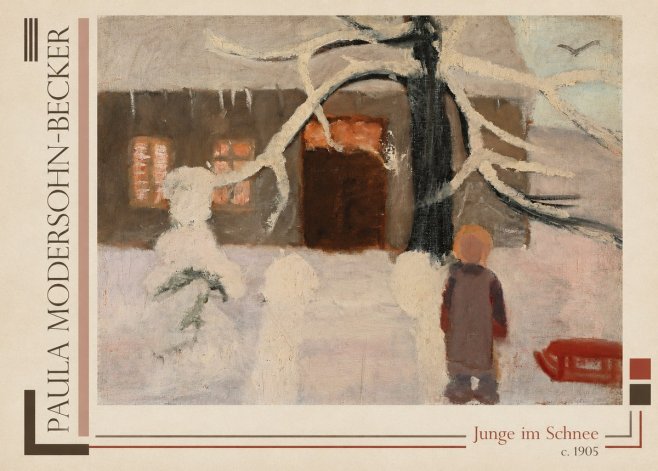 Paula Modersohn-Becker Junge Im Schnee No5 - Póster