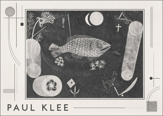 Paul Klee Abstract Fish No3 - Póster