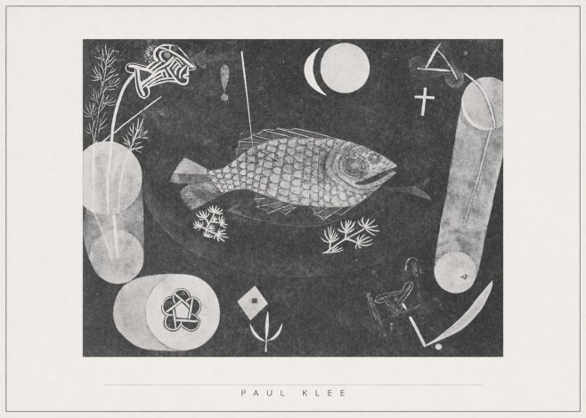 Paul Klee Abstract Fish No5 - Póster