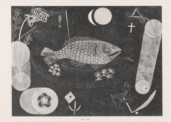 Paul Klee Abstract Fish No6 - Póster