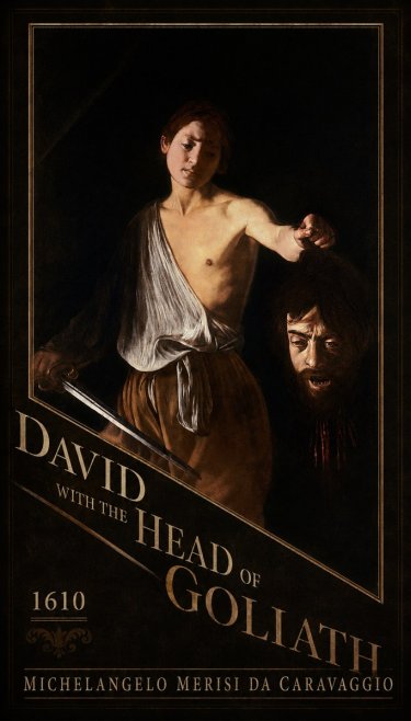 Michelangelo Merisi da Caravaggio David with the Head of Goliath III No4 - Póster