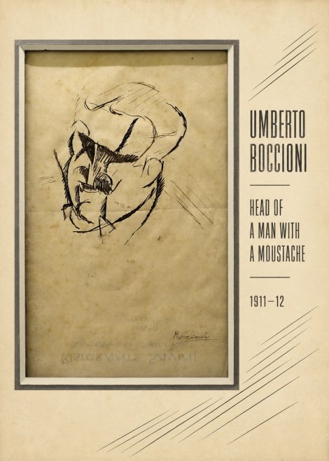 Umberto Boccioni Head of a Man with a Moustache No6 - Póster