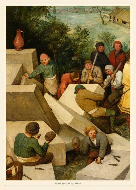 Pieter Bruegel The Tower of Babel V No6 - Póster