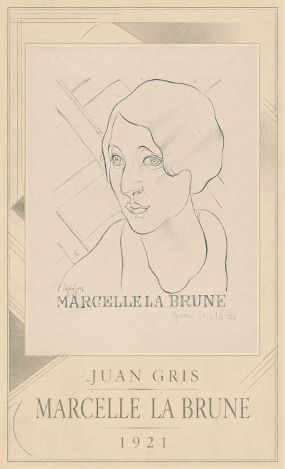 Juan Gris Marcelle La Brune II No3 - Póster