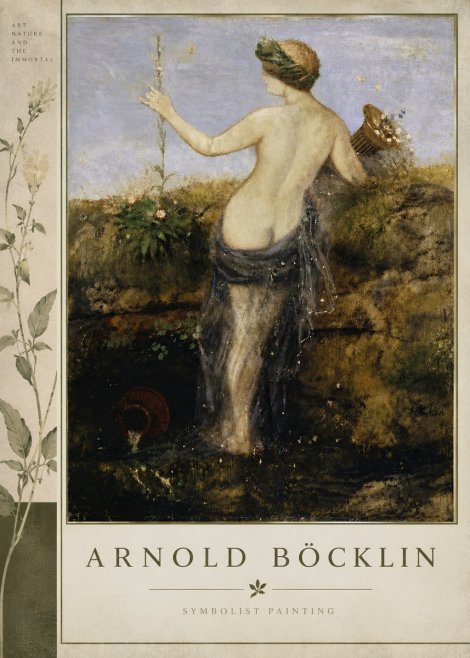 Arnold Böcklin Nymph in a Spring Forest No5 - Póster