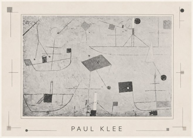 Paul Klee Seascape with Boats No3 - Póster