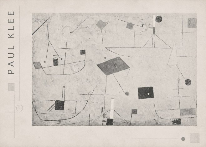 Paul Klee Seascape with Boats No4 - Póster