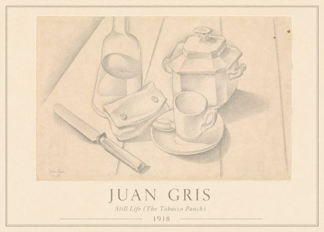 Juan Gris Still Life (the Tobacco Pouch) No3 - Póster
