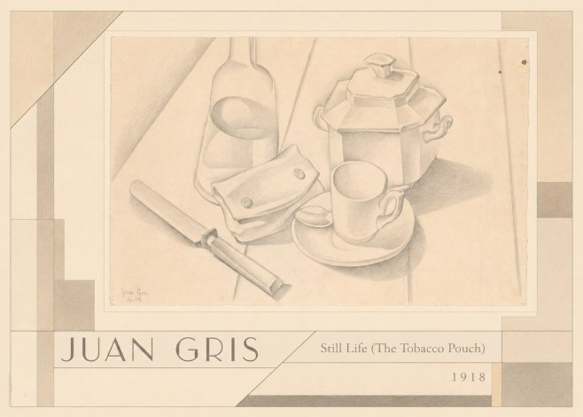 Juan Gris Still Life (the Tobacco Pouch) No4 - Póster