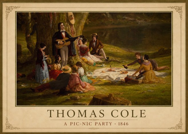 Thomas Cole A Pic-nic Party No3 - Póster