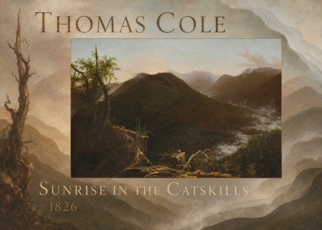 Thomas Cole Sunrise in the Catskills I No4 - Póster