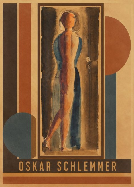 Oskar Schlemmer Figure Study No3 - Póster