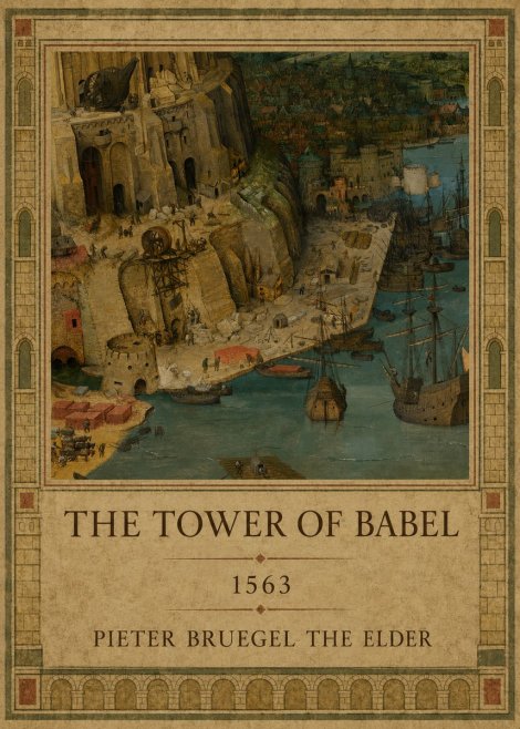 Pieter Bruegel The Tower of Babel VI No1 - Póster