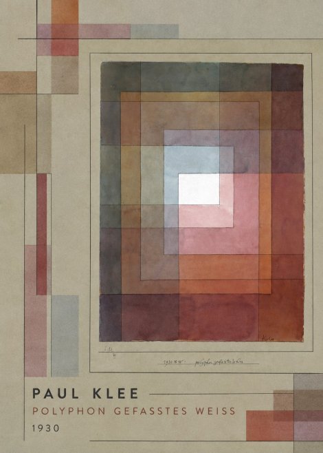 Paul Klee Polyphon Gefasstes Weiss No2 - Póster