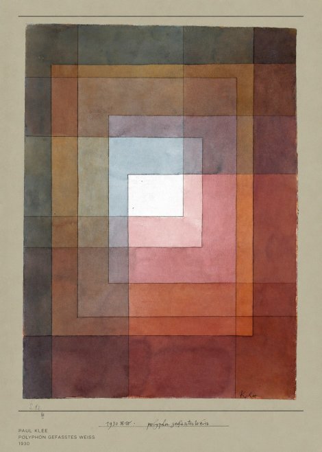 Paul Klee Polyphon Gefasstes Weiss No5 - Póster