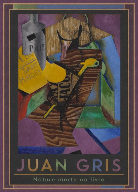 Juan Gris Nature Morte Au Livre No1 - Póster