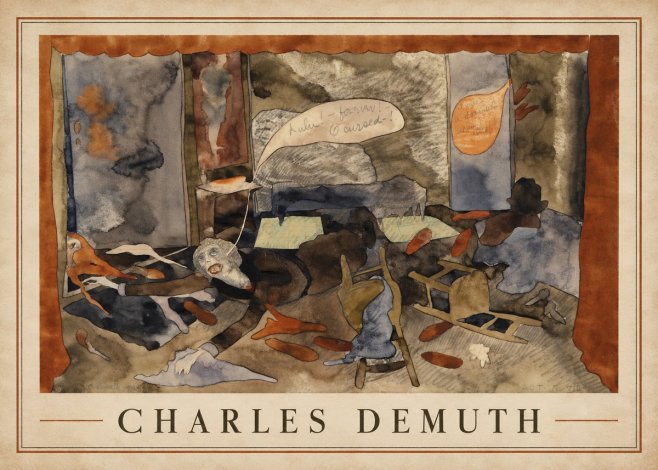 Charles Demuth The Death of Countess Geschwitz No2 - Póster
