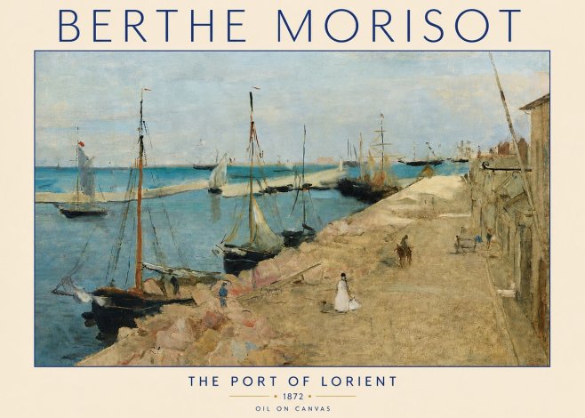 Berthe Morisot The Port of Lorient No4 - Póster