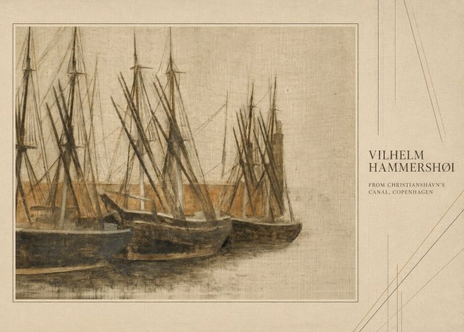Vilhelm Hammershøi From Christianshavn's Canal, Copenhagen No4 - Póster