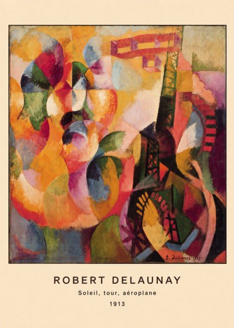 Robert Delaunay Soleil, Tour, Aéroplane No5 - Póster