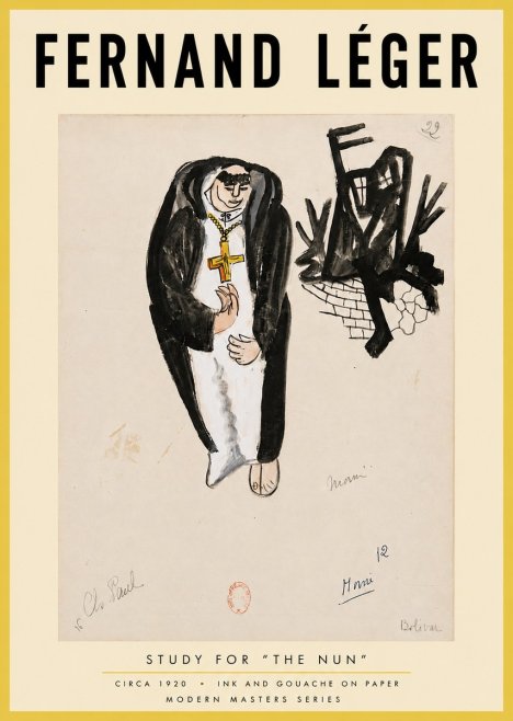 Fernand Léger Study for "the Nun" No5 - Póster