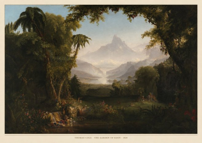 Thomas Cole The Garden of Eden I No6 - Póster