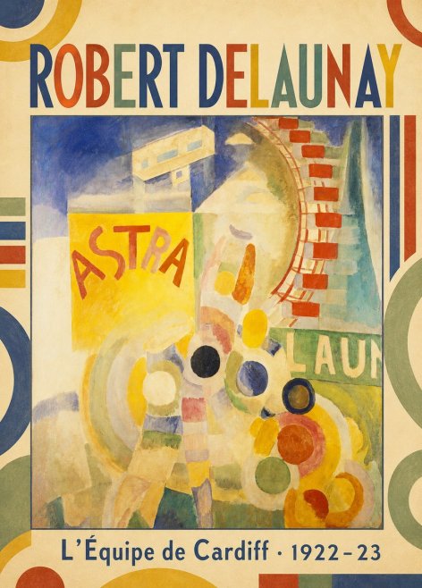 Robert Delaunay L'équipe De Cardiff No1 - Póster