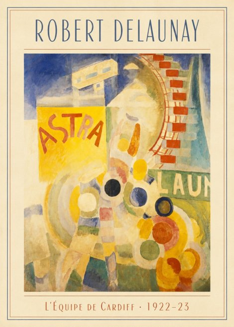 Robert Delaunay L'équipe De Cardiff No3 - Póster