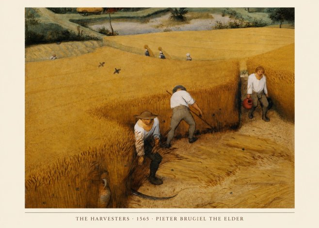 Pieter Bruegel The Harvesters IV No4 - Póster