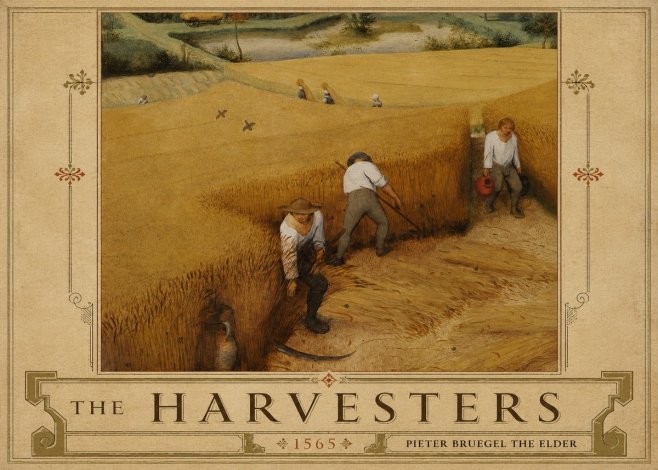 Pieter Bruegel The Harvesters IV No5 - Póster