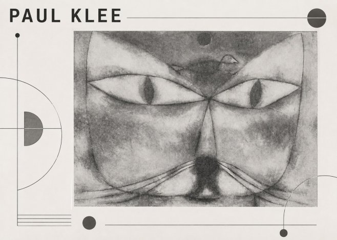 Paul Klee Cat and Bird No3 - Póster