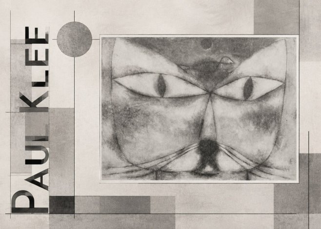 Paul Klee Cat and Bird No6 - Póster