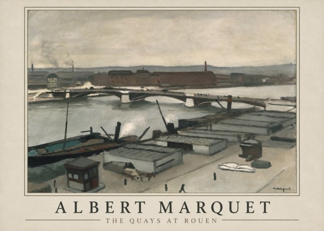 Albert Marquet The Quays at Rouen No1 - Póster