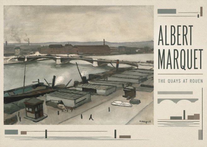 Albert Marquet The Quays at Rouen No3 - Póster