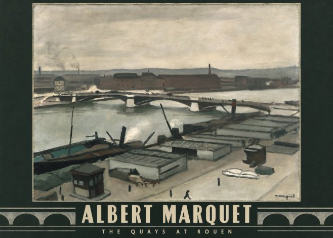 Albert Marquet The Quays at Rouen No4 - Póster