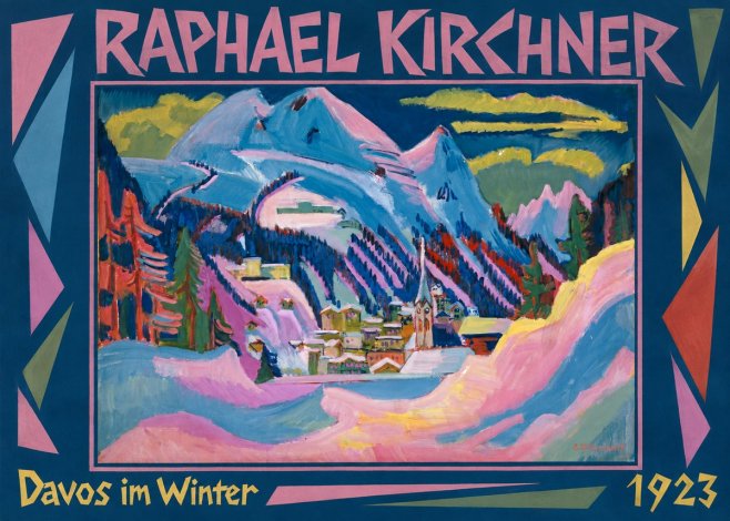 Raphael Kirchner Davos Im Winter No1 - Póster