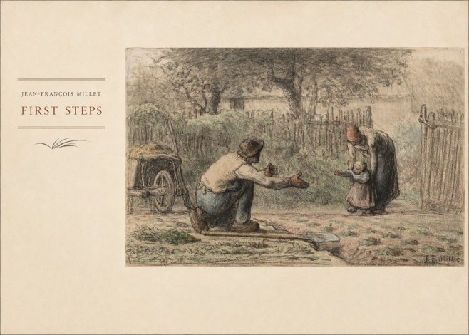 Jean-François Millet First Steps No4 - Póster
