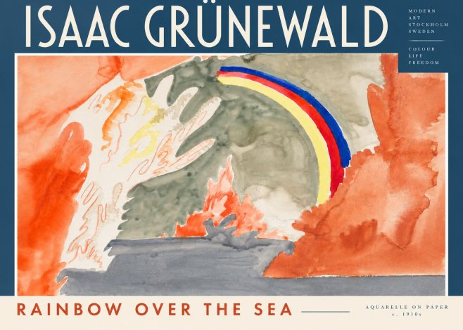 Isaac Grünewald Watercolor Composition No4 - Póster