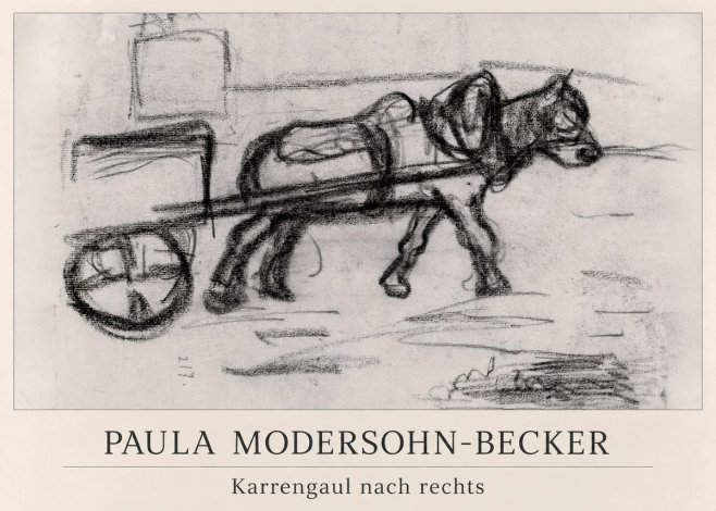 Paula Modersohn-Becker Karrengaul Nach Rechts No1 - Póster