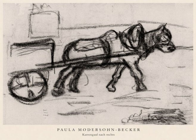 Paula Modersohn-Becker Karrengaul Nach Rechts No5 - Póster