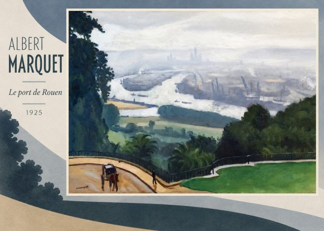 Albert Marquet Le Port De Rouen No2 - Póster
