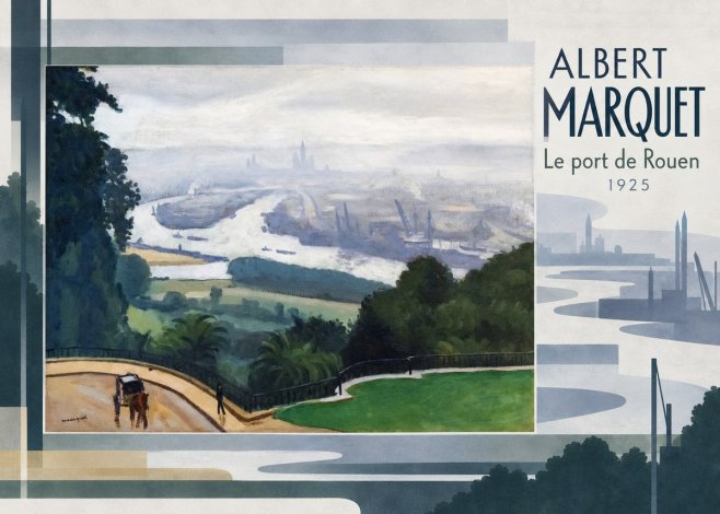 Albert Marquet Le Port De Rouen No5 - Póster