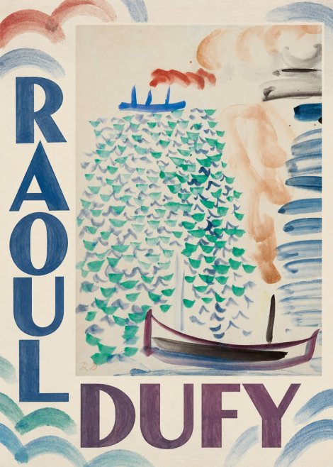 Raoul Dufy Boats on the Water No5 - Póster